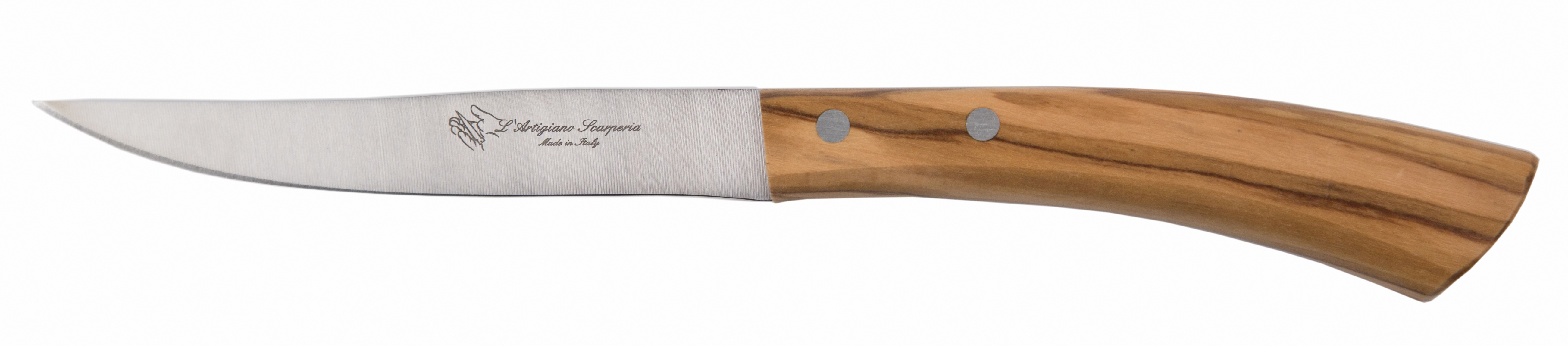 スカルペリアステーキナイフ、サンバルナバ、オリーブ、ローズウッド