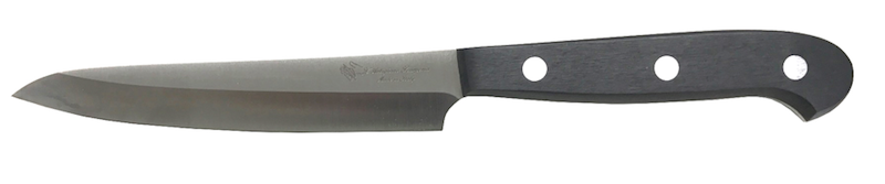 スカルペリアステーキナイフ、アジア、ハンドメイド、イタリア製、オリーブ、牛角