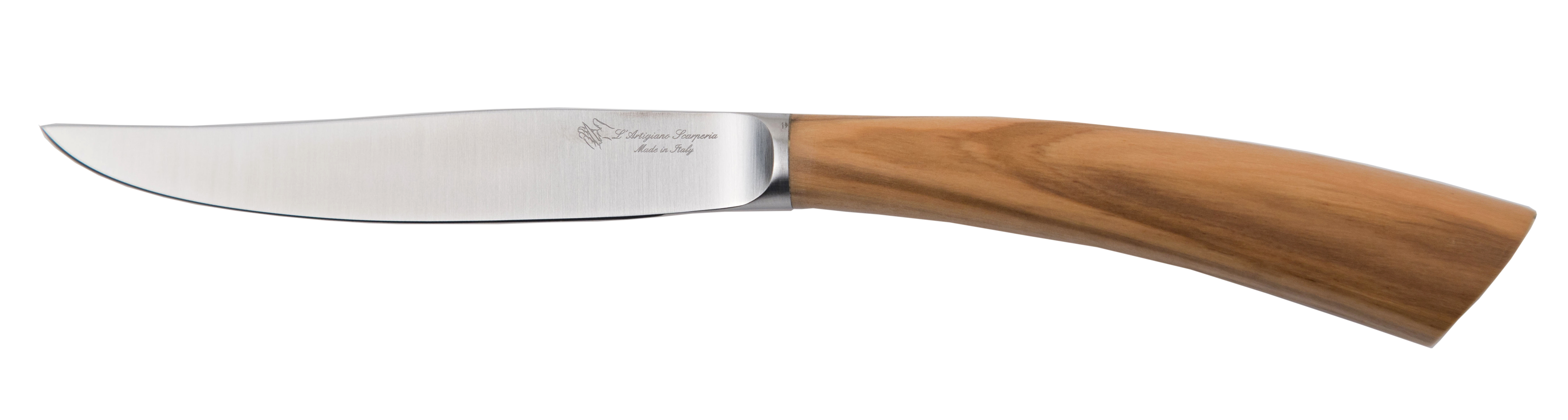 スカルペリアステーキナイフ、ノビレナイフ 、イタリア製、オリーブ、牛角、アイボリー合成樹脂、黒合成樹脂